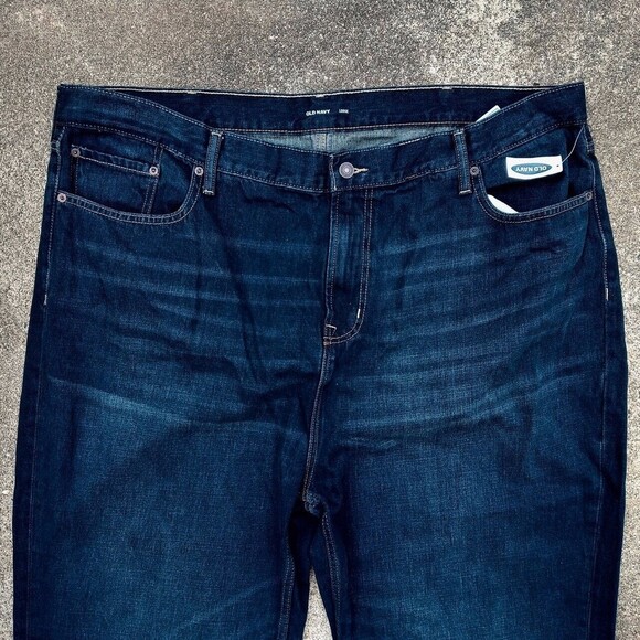 Old Navy Men’s Loose Fit Dark Wash Denim Jeans - Size 46x34 NWT - Picture 2 of 10
